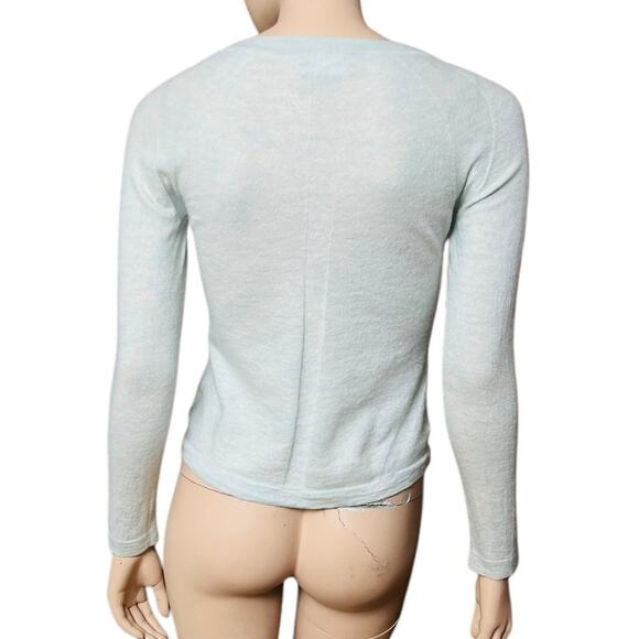 PURE Collection 100% Pure Superfine Cashmere Scoop Neck Cardigan Size 6 - Picture 8 of 15